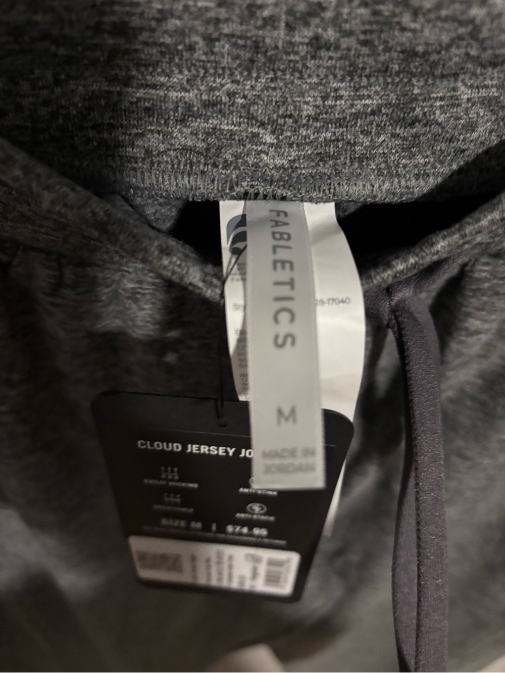 Fabletics Heather Gray Drawstring Joggers - Picture 3 of 6